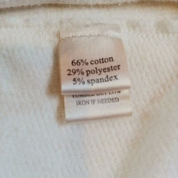 Dylan by True Grit NWT Thermal Tunic Top Womens Medium Asymmetric Hem Ivory - Picture 6 of 7